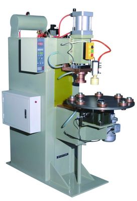Spot Welding Oil Filter Making Machine Eight Station With Turntable Bottom Plate