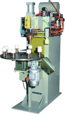 Spot Welding Oil Filter Making Machine Eight Station With Turntable Bottom Plate