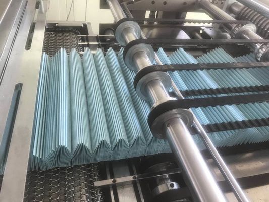 High Speed Filter Paper Pleating Machine , 380v / 50hz Rotary Pleating Machine