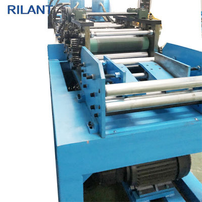 Metal Roof Cold Roll Forming Machine Uncoiler Leveling Notched Cutting Production Line