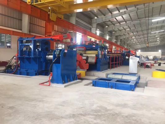 Cold Rolled Thick Plate Steel Coil Cut To Length Line 63m * 12m Size 20T Weight