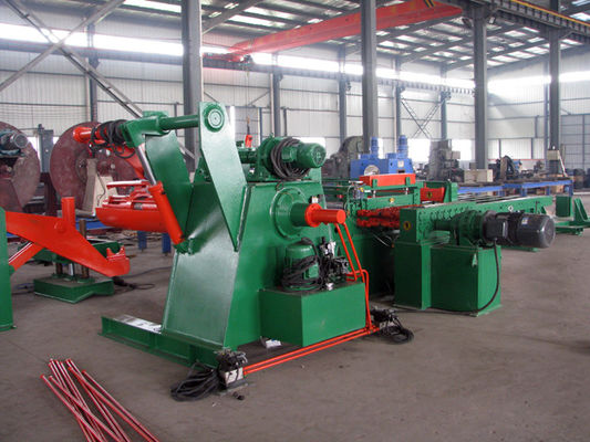 CNC Steel Coil Straightening Machines , Heavy Sheet Metal Coil Cutting Machine