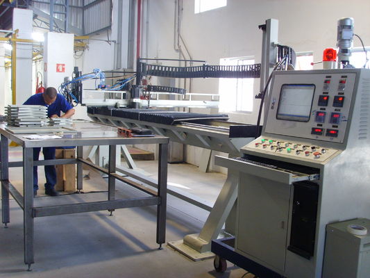 Three Phase Hepa Filter Making Machine , Automatic Hot Melt Adhesive Coating Machine