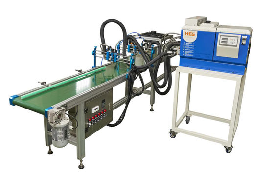 6 Pcs / Min Hot Melt Glue Applicator Machine , Panel Air Filter Bag Making Machine