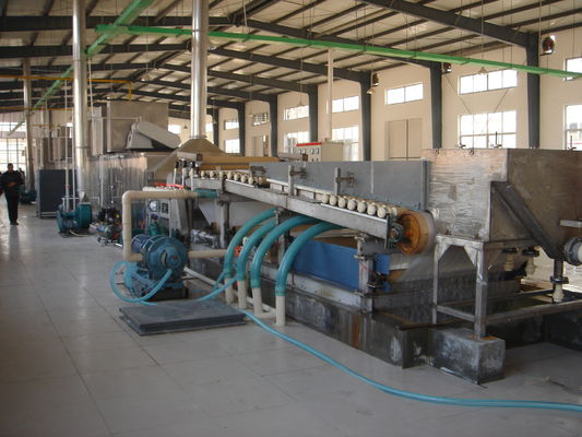 AGM Battery Separator Rockwool Sandwich Panel Production Line , durable continuous sandwich panel line