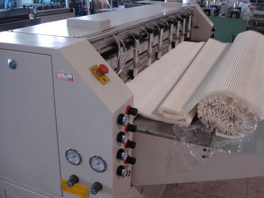 Full Auto Filter Pleating Machine Adjustable Height For CNC Knife Paper