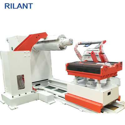 Uncoiler Feeding Leveling Steel Coil Cutting Machine , Fast Automatic Cut To Length Machines