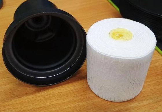 Fuel Filter Manufacturing Equipment , CAV Paper Coiling Machine For Glue Injection