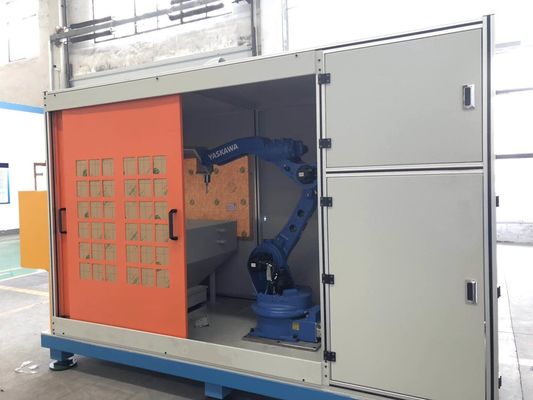 6KW Robotic Deburring Machine For Aluminum Kitchenware Burrs Removing