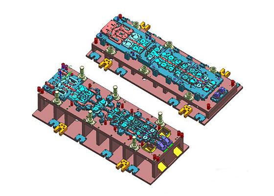 Sheet metal auto parts stamping mould with power press machine
