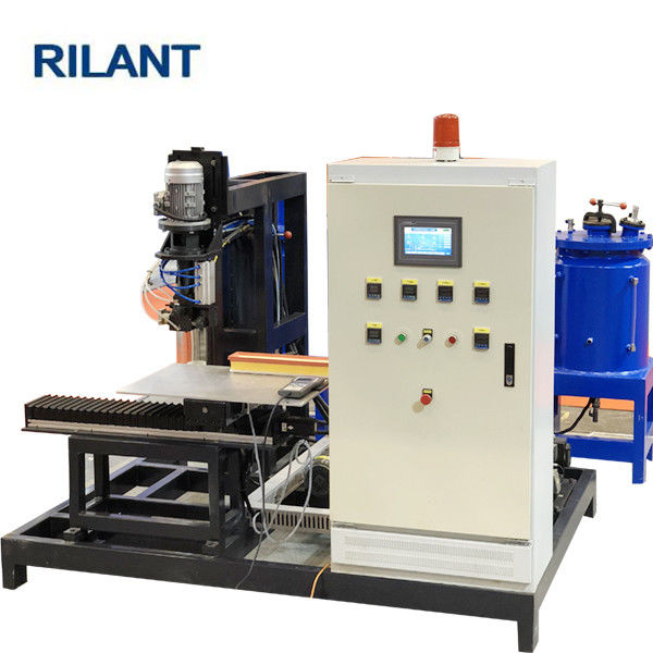 Gluing PU Filter Making Machine Isocyanate / Polyol 2200× 1300 × 1800mm Size
