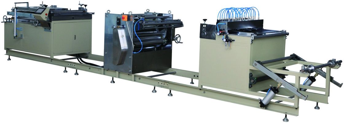 Six Pairs Rollers Air Filter Making Machine , Heavy Duty Hepa Paper Pleating Machine