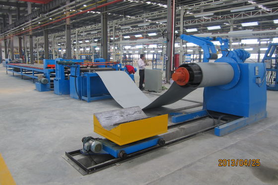 CNC Steel Coil Straightening Machines , Heavy Sheet Metal Coil Cutting Machine